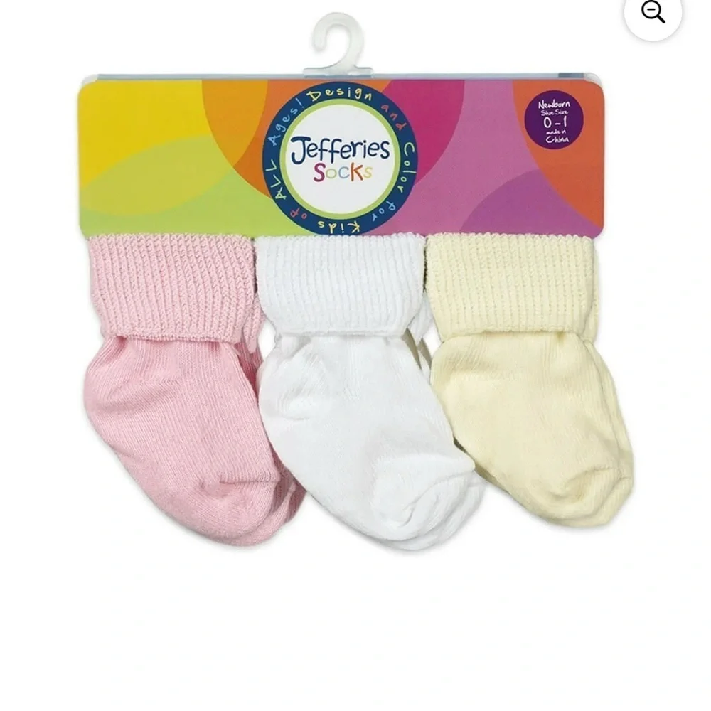 Jefferies Socks Classic Baby Bootie Turn Cuff Socks 6 Pair Pack